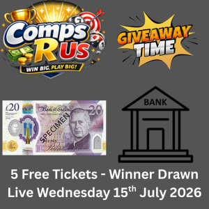 Free £20 Giveaway! Site Launch ends 15th July 2026 @ 8pm